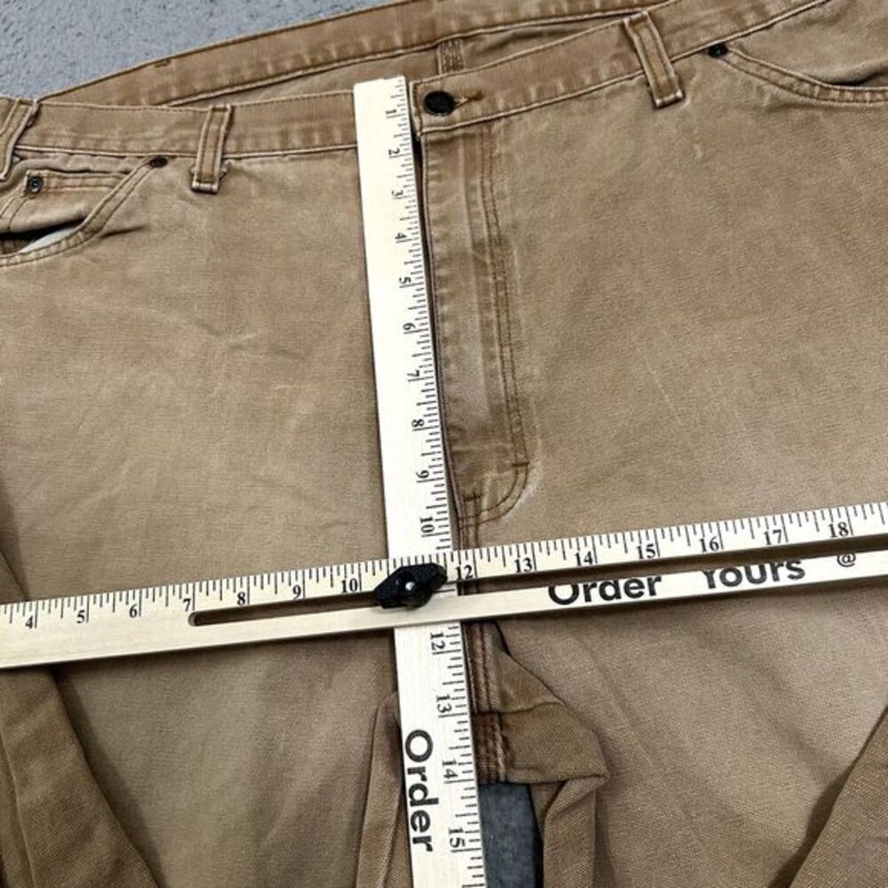 Dickies‎ Pants Mens 42x30 Brown Beige Faded Carpenter Duck Canvas Work Wear Y2K - Picture 5 of 10